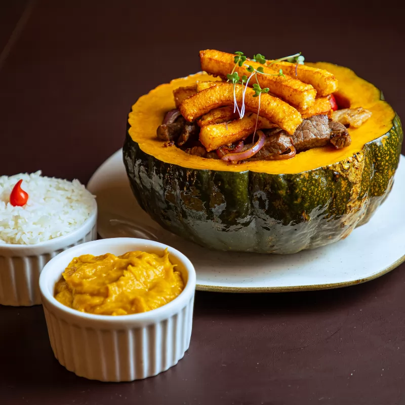 Carne de Sol na Abóbora