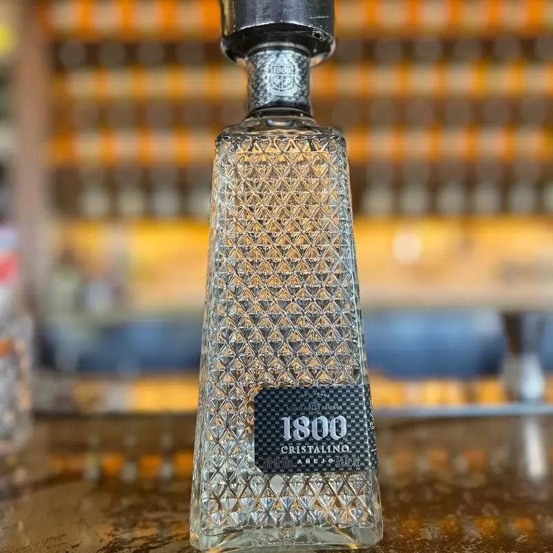 1800 Tequila Cristalino - (100% Agave ) On the Rocks